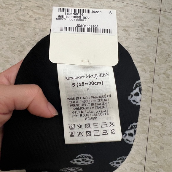 Alexander McQueen Intarsia Crew Socks - Picture 6 of 8